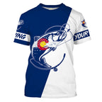 BlueJose Colorado Trout Fishing Custom Long Sleeve Performance Fishing Shirts, Co Trout Shirts