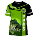 BlueJose Largemouth Bass Fishing Custom Name Fishing Shirt