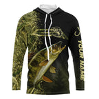 BlueJose Custom Walleye Fishing Camouflage Personalized Walleye 3D Shirts