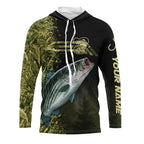 BlueJose Custom Striped Bass Fishing Camouflage Personalized Name 3D Hoodie