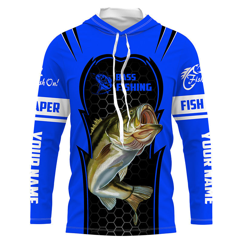 BlueJose Largemouth Bass Fishing Custom Name Fishing Shirt