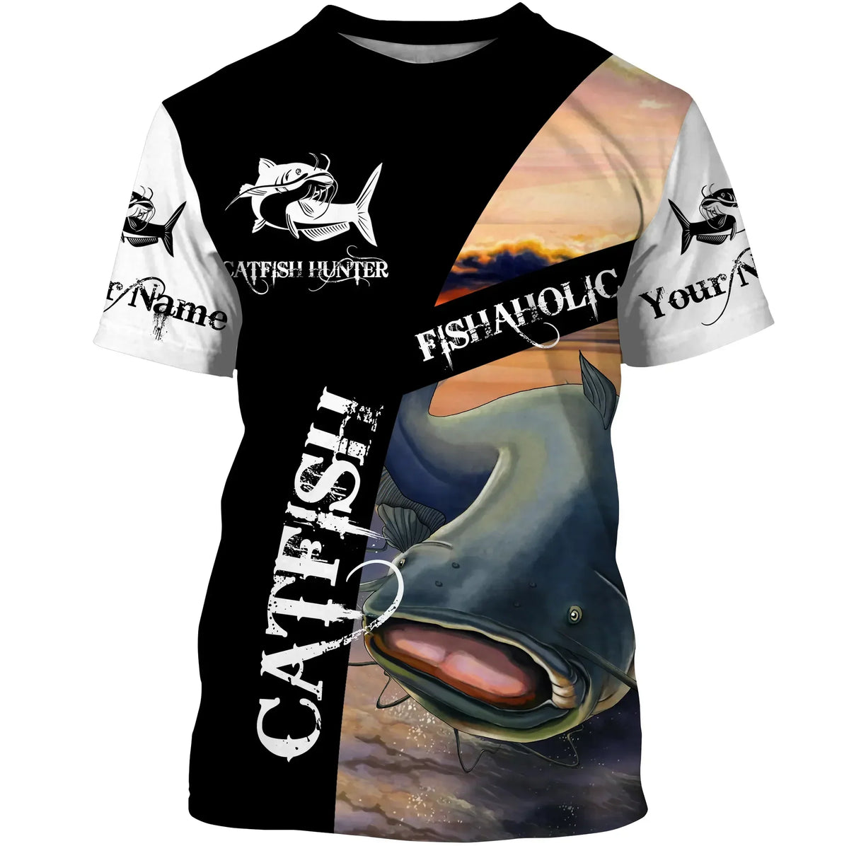 BlueJose Customize Name Catfish Fishing 3D Shirts