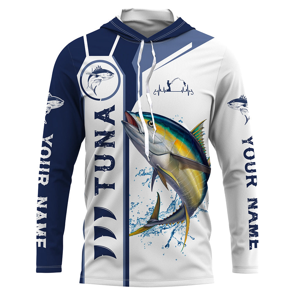 BlueJose Personalized Tuna Fishing 3D Hoodie
