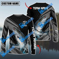 BlueJose Chinook Fishing Sport Jersey Personalized Name Long Sleeve Shirt