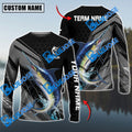 BlueJose Marlin Fishing Sport Jersey Personalized Name Long Sleeve Shirt