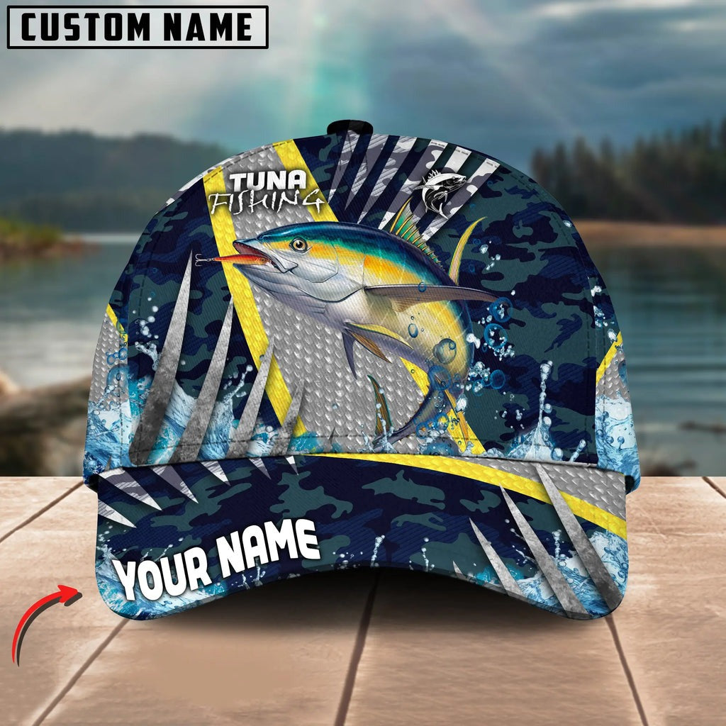 BlueJose Tuna Fishing Cod Water Blue Personalized Cap