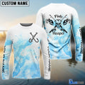 BlueJose Fish On Fish Reaper Custom Name 3D Fishing Shirts