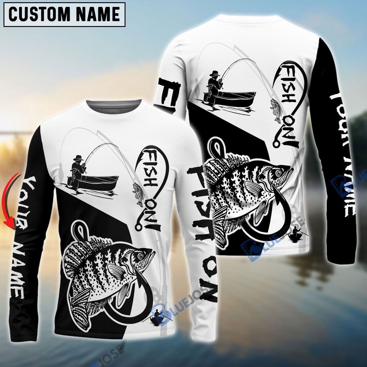 BlueJose Crappie Fish On Tournament     Long Sleeves