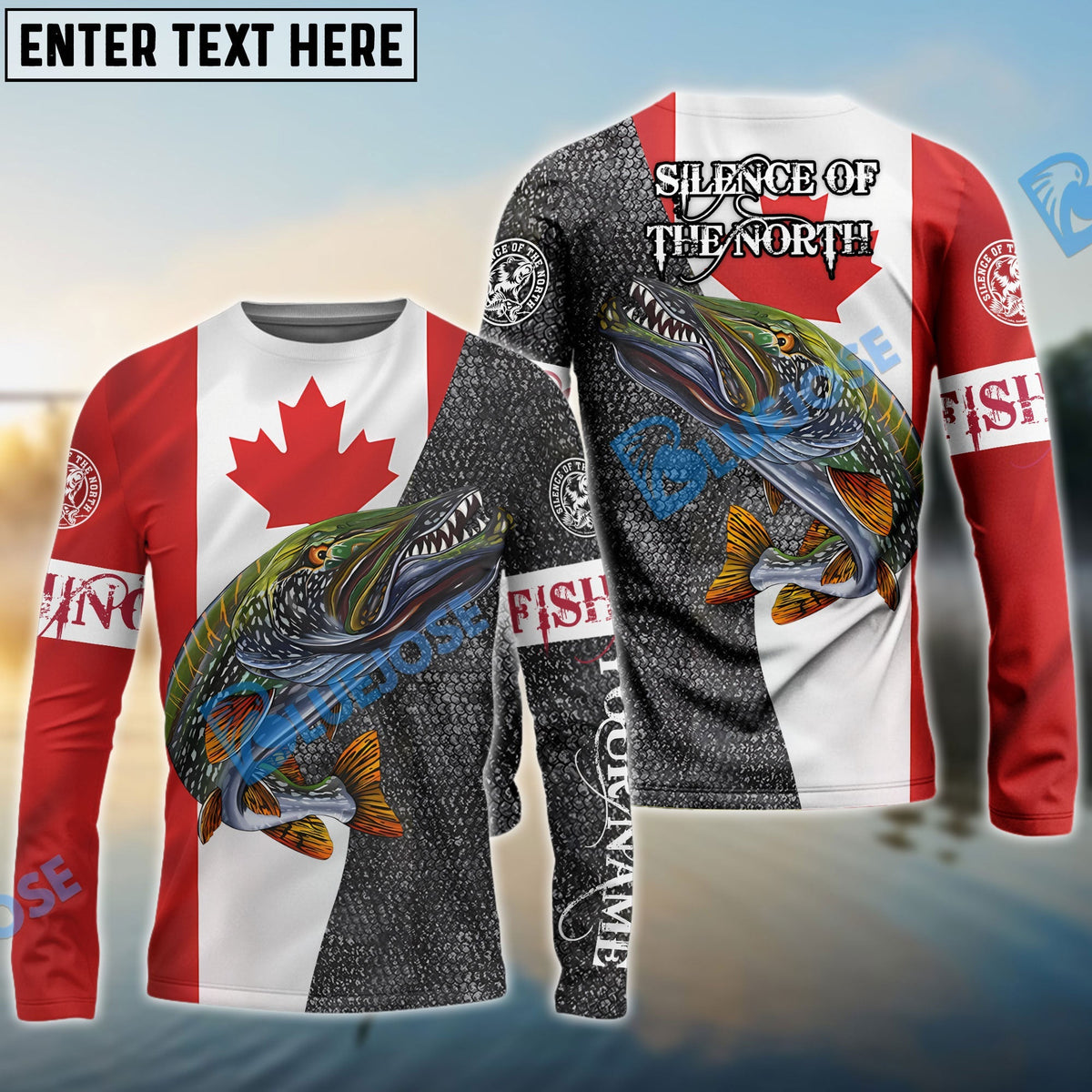 BlueJose Fishing Silence of the North Custom 3D Shirts