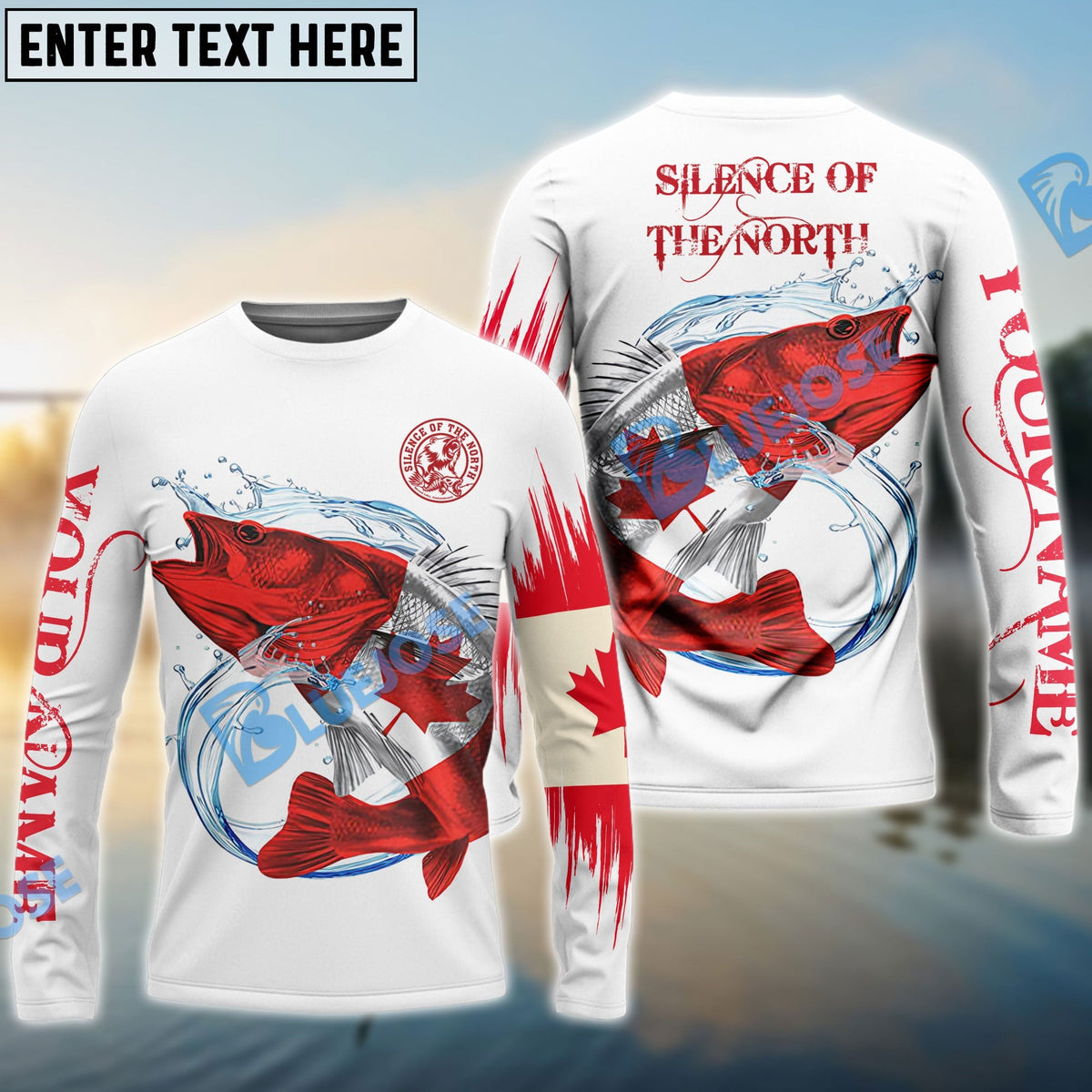 BlueJose Fishing Silence of the North Custom 3D Shirts