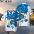 BlueJose Pike Fishing Blue Water Personalized 3D Hawaiian Shirt
