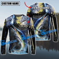 BlueJose Marlin Fishing Skinfish Trophy Fish Pattern Custom Name & Team Name 3D Shirts