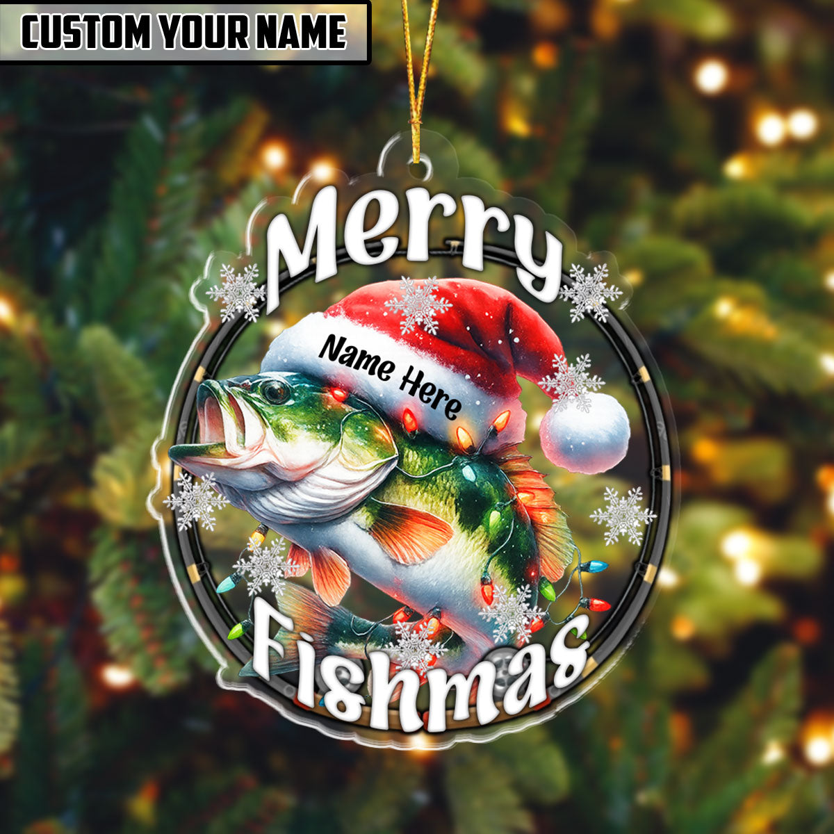BlueJose Fishing Customized Acrylic Ornament For Fishing Lovers