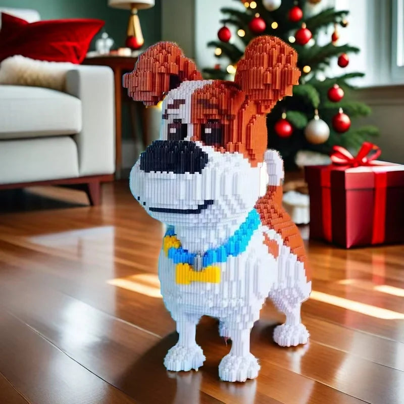 3685 Pieces of Mike Dog Building Blocks, Perfect Holiday and Birthday Gifts, Party Games, Office and Home Decoration