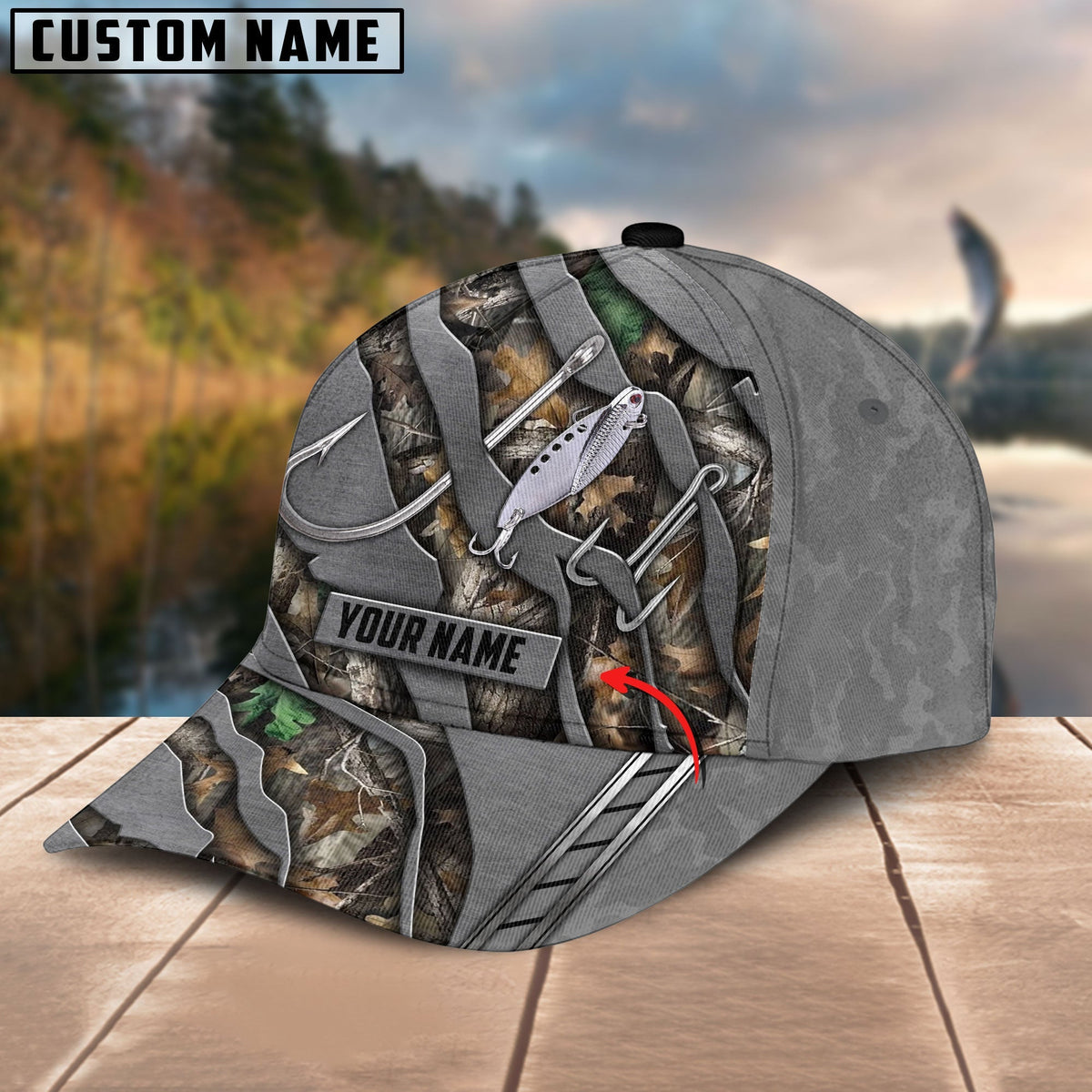 BlueJose Personalized Fish Moss Cap