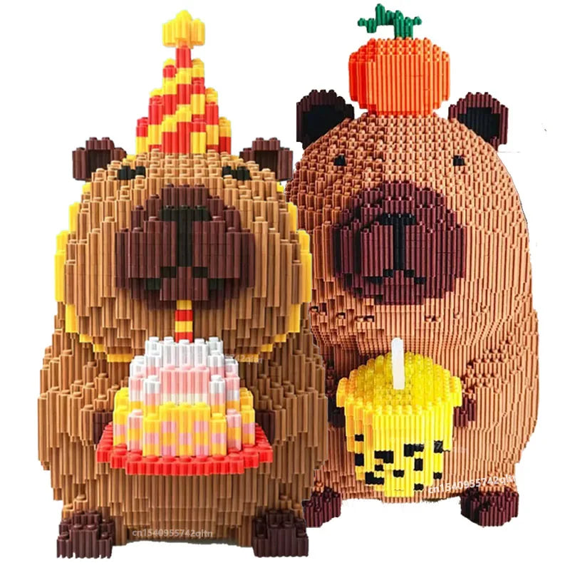 Big Capybara Building Blocks Giant Capybara Brick Figures Toy for Kids Capipara Construction Set Decoration for Home for Aged 6+