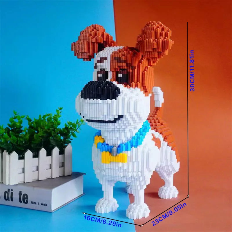 3685 Pieces of Mike Dog Building Blocks, Perfect Holiday and Birthday Gifts, Party Games, Office and Home Decoration
