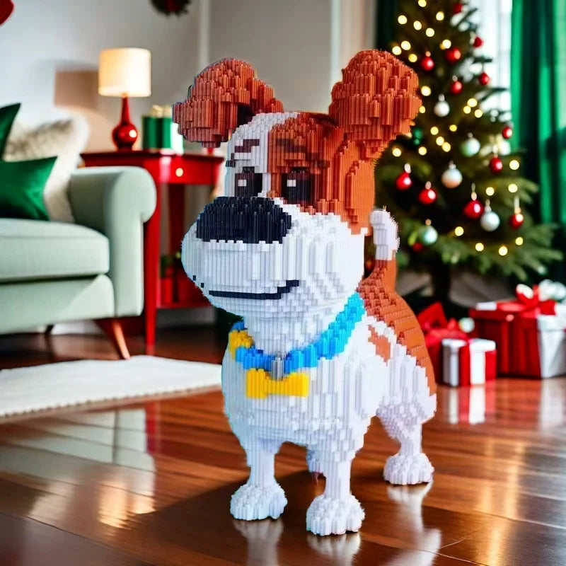 3685 Pieces of Mike Dog Building Blocks, Perfect Holiday and Birthday Gifts, Party Games, Office and Home Decoration