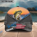 BlueJose Crappie Fishing Sunset Personalized Cap