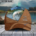 BlueJose Fishing Leather Pattern 2 Personalized Cap (13 Breeds)