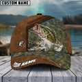BlueJose Fishing Leather Pattern Personalized Cap (13 Breeds)