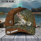 BlueJose Fishing Leather Pattern Personalized Cap (13 Breeds)