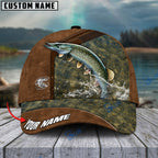 BlueJose Fishing Leather Pattern Personalized Cap (13 Breeds)