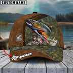 BlueJose Fishing Leather Pattern Personalized Cap (13 Breeds)