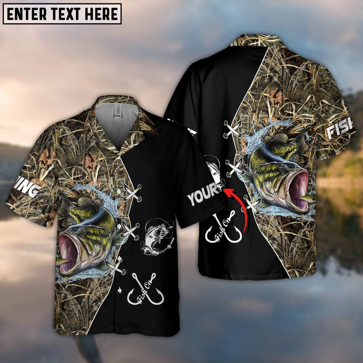 BlueJose Fishing Color 11 Personalized All Over Print 3D Hawaiian Shirt