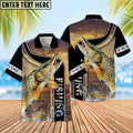 BlueJose Pike Fishing Sunset Custom Name 3D Shirt