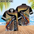 BlueJose Trout Fishing Sunset Custom Name 3D Shirt