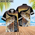BlueJose Walleye Fishing Sunset Custom Name 3D Shirt