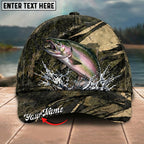 BlueJose Fishing Grass Camouflage Water Splash Personalized Name Classic 3D Cap Personalized Cap (13 Breeds)