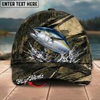 BlueJose Fishing Grass Camouflage Water Splash Personalized Name Classic 3D Cap Personalized Cap (13 Breeds)