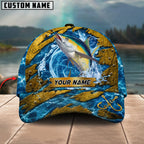 BlueJose Fishing Explosive Water Splash Personalized Name Classic 3D Cap (13 Breeds)