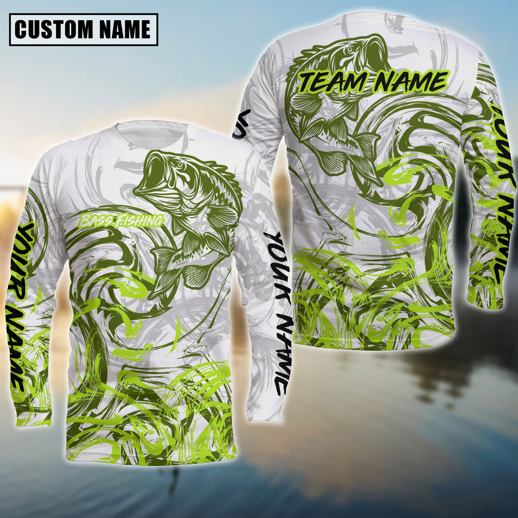 BlueJose Bass Fishing Deep Sea Trophy Custom Name & Team Name 3D Shirts