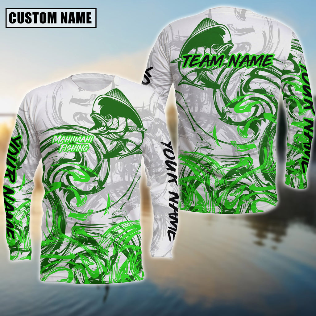 BlueJose Mahi-Mahi Fishing Deep Sea Trophy Custom Name & Team Name 3D Shirts