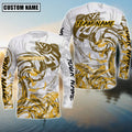 BlueJose Walleye Fishing Deep Sea Trophy Custom Name & Team Name 3D Shirts