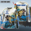 BlueJose Bass Fishing Jersey Custom Name & Team Name 3D Shirts