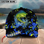 BlueJose Fishing Water Splash Graphic Personalized Cap (13 Breeds)