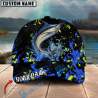 BlueJose Fishing Water Splash Graphic Personalized Cap (13 Breeds)