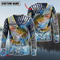 BlueJose Walleye Fishing Cod Water Custom Name & Team Name 3D Shirts
