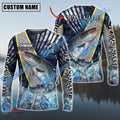 BlueJose Chinook Salmon Fishing Cod Water Custom Name & Team Name 3D Shirts