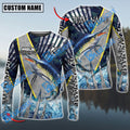 BlueJose Marlin Fishing Cod Water Custom Name & Team Name 3D Shirts