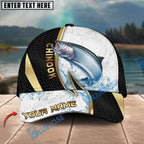 BlueJose Fishing Gold Black Dynamic Jump Personalized Cap (13 Breeds)
