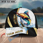 BlueJose Fishing Gold Black Dynamic Jump Personalized Cap (13 Breeds)