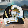 BlueJose Fishing Gold Black Dynamic Jump Personalized Cap (13 Breeds)