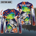 BlueJose Mahi-Mahi Fishing Ocean Hunter Custom Name & Team Name Shirts