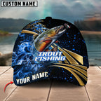 BlueJose Fishing Hooked Jump Splash Personalized Cap (13 Breeds)