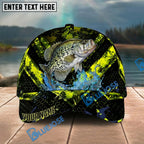 BlueJose Fishing Neon Splash Personalized Name Classic 3D Cap Personalized Cap (13 Breeds)